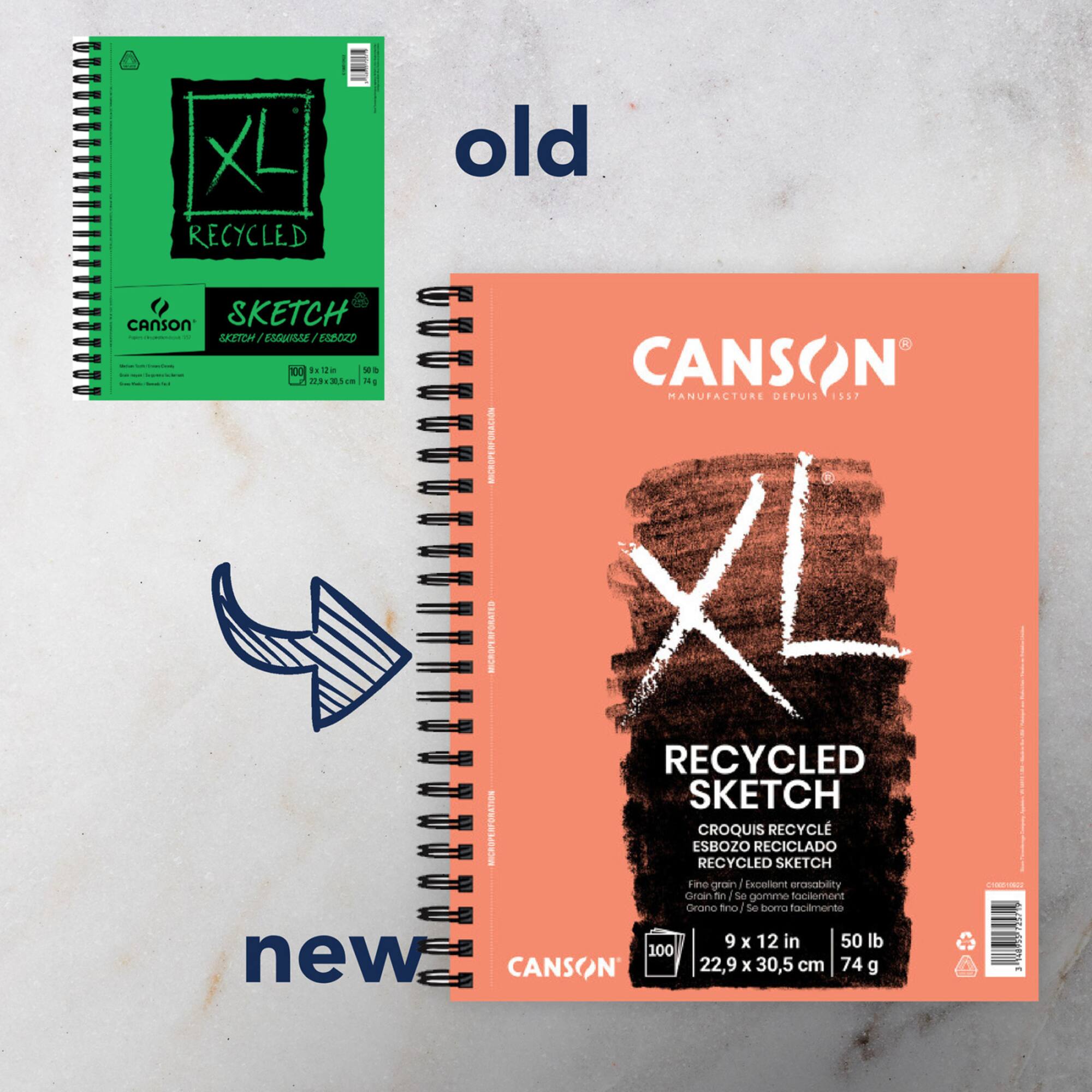 Canson® XL® Recycled Wirebound Sketch Pad, 9" x 12"